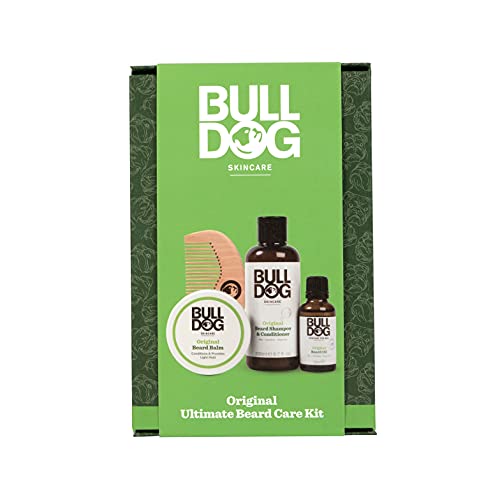 Bulldog Skincare Beard Ultimate Kit - Shampoo & Conditioner, Oil, Balm & Comb