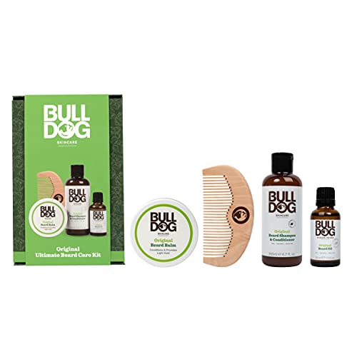 Bulldog Skincare Beard Ultimate Kit - Shampoo & Conditioner, Oil, Balm & Comb
