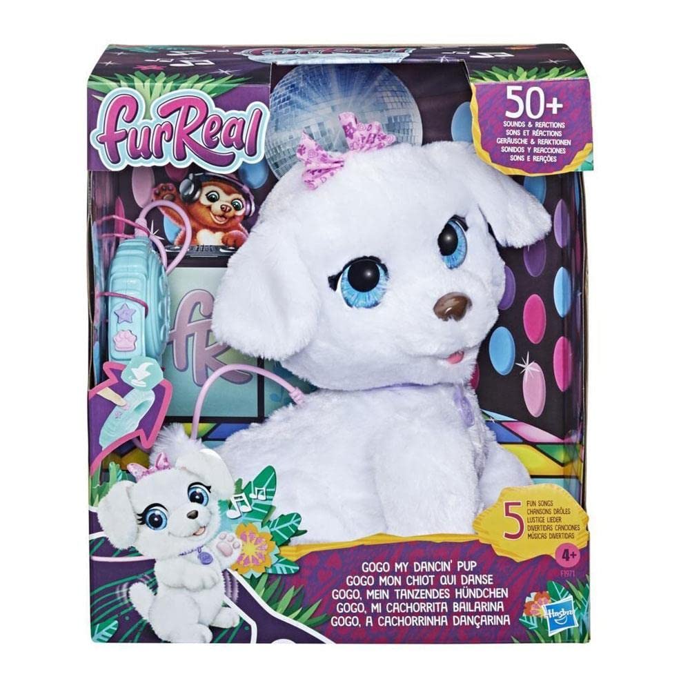 FurReal GoGo Dancin' Pup Dog Interactive Toy Electronic Pet Dancing Toy, 50+ Sounds