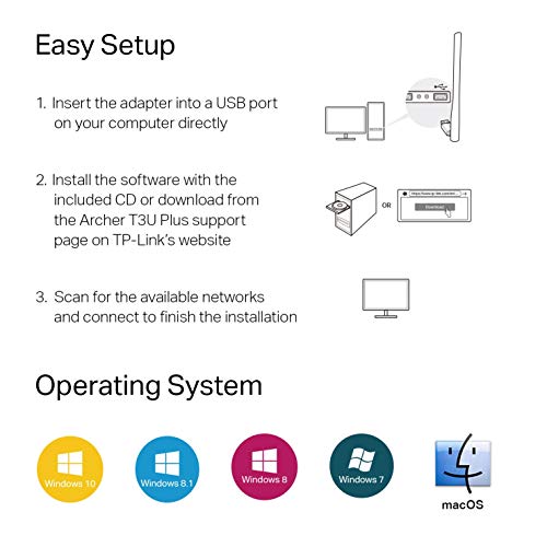 TP-Link WiFi Network Adapter AC1300 Dual Band USB 3.0