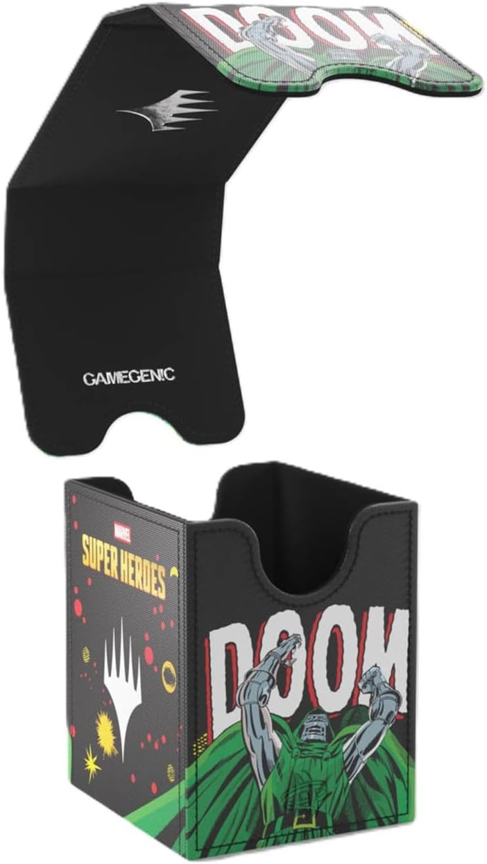 Gamegenic | Magic: The Gathering | Marvel Super Heroes Squire 100+ XL - Doctor Doom/Spider-Man | Trading Card Game Accessory | Ages 13+