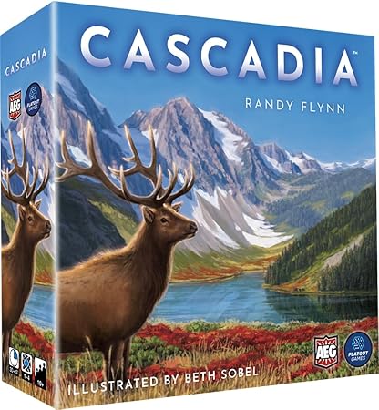 Alderac Entertainment Group, Cascadia, Board Game, Multicoloured, Ages 10+, 1-4 Players, 45+ Minutes Playing Time