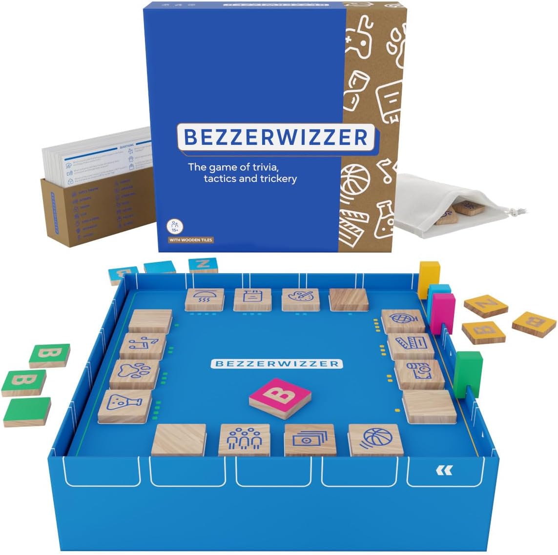 Asmodee | Bezzerwizzer | Fun Family Trivia Party Game | Ages 15+ | 2+ Players | 45+ Minutes Playing Time