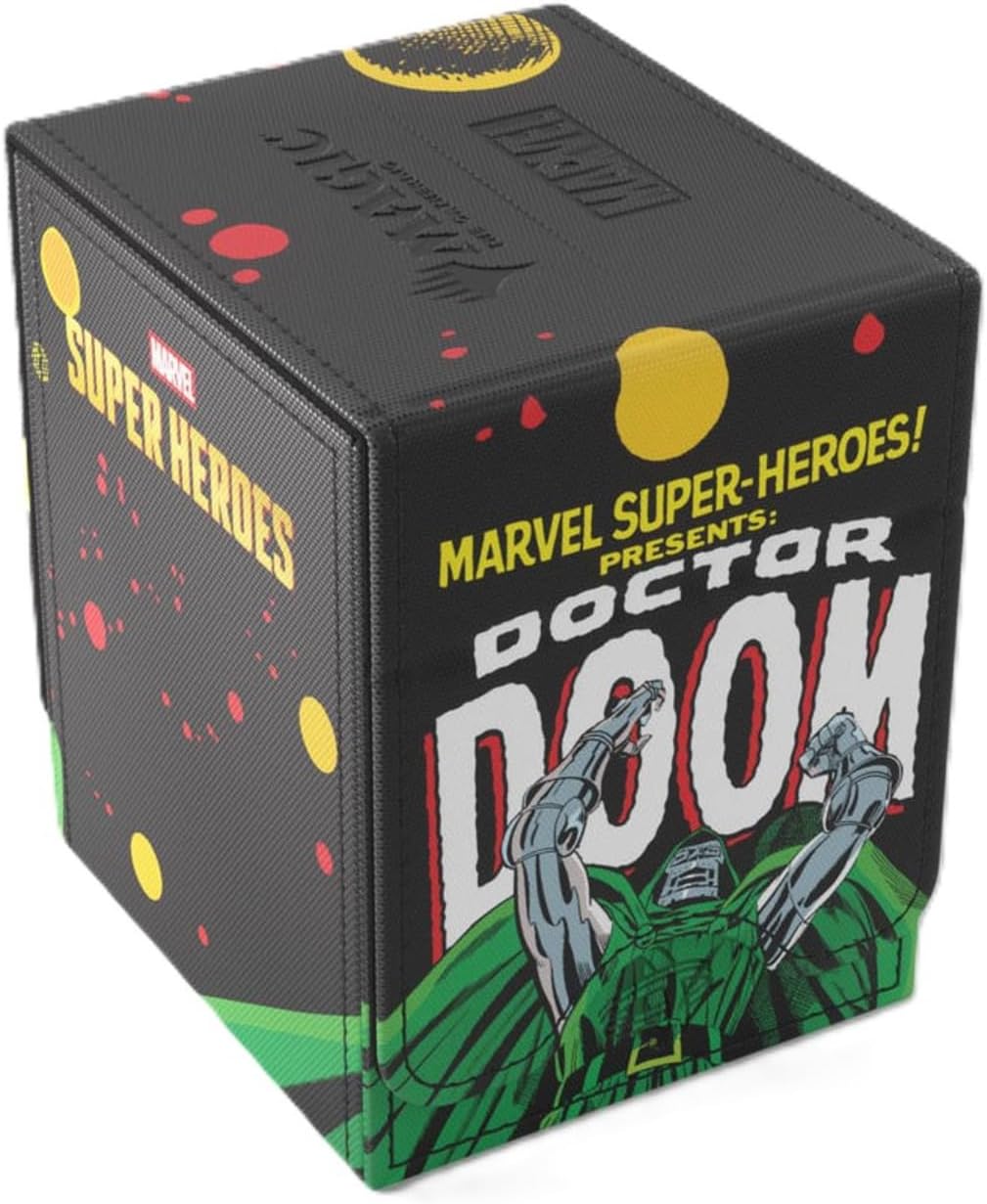 Gamegenic | Magic: The Gathering | Marvel Super Heroes Squire 100+ XL - Doctor Doom/Spider-Man | Trading Card Game Accessory | Ages 13+