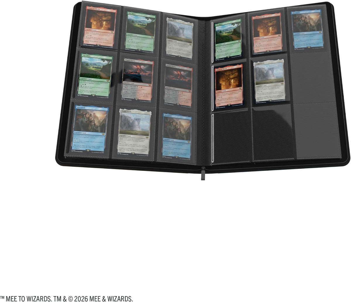 Gamegenic Magic: The Gathering | Der Hobbit Zip-Up-Album mit 18 Fächern – Schurke 1 Altes Design 3 Mensch 1