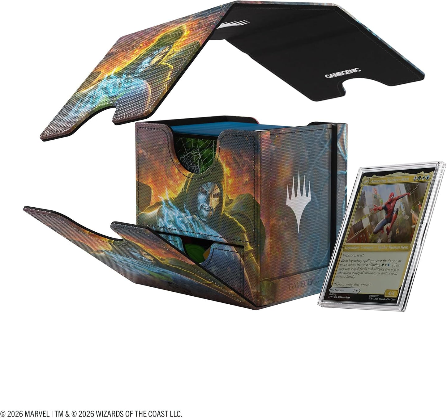 Gamegenic | Magic: The Gathering | Marvel Super Heroes Sidekick PRO 100+ XL - Doom Reigns Supreme | Trading Card Game Accessory | Ages 13+