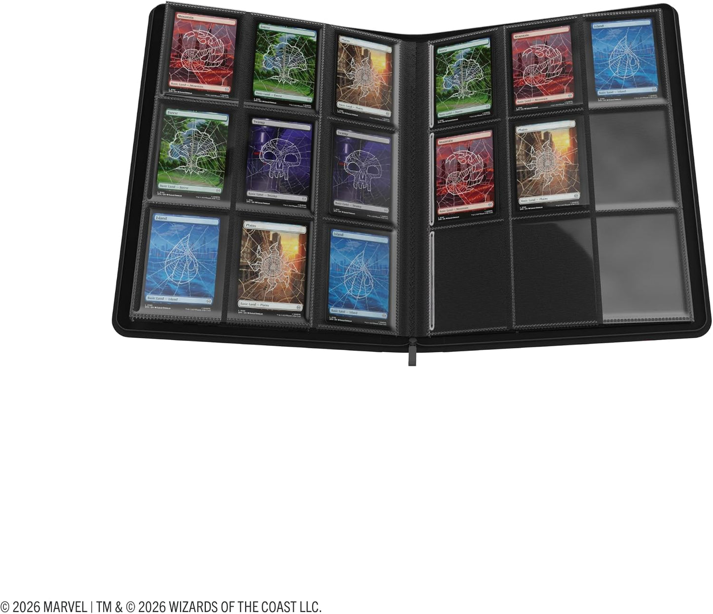 Gamegenic | Magic: The Gathering | Marvel Super Heroes Zip-Up Album 18-Pocket - Doctor Doom/Spider-Man | Trading Card Game Accessory | Ages 13+