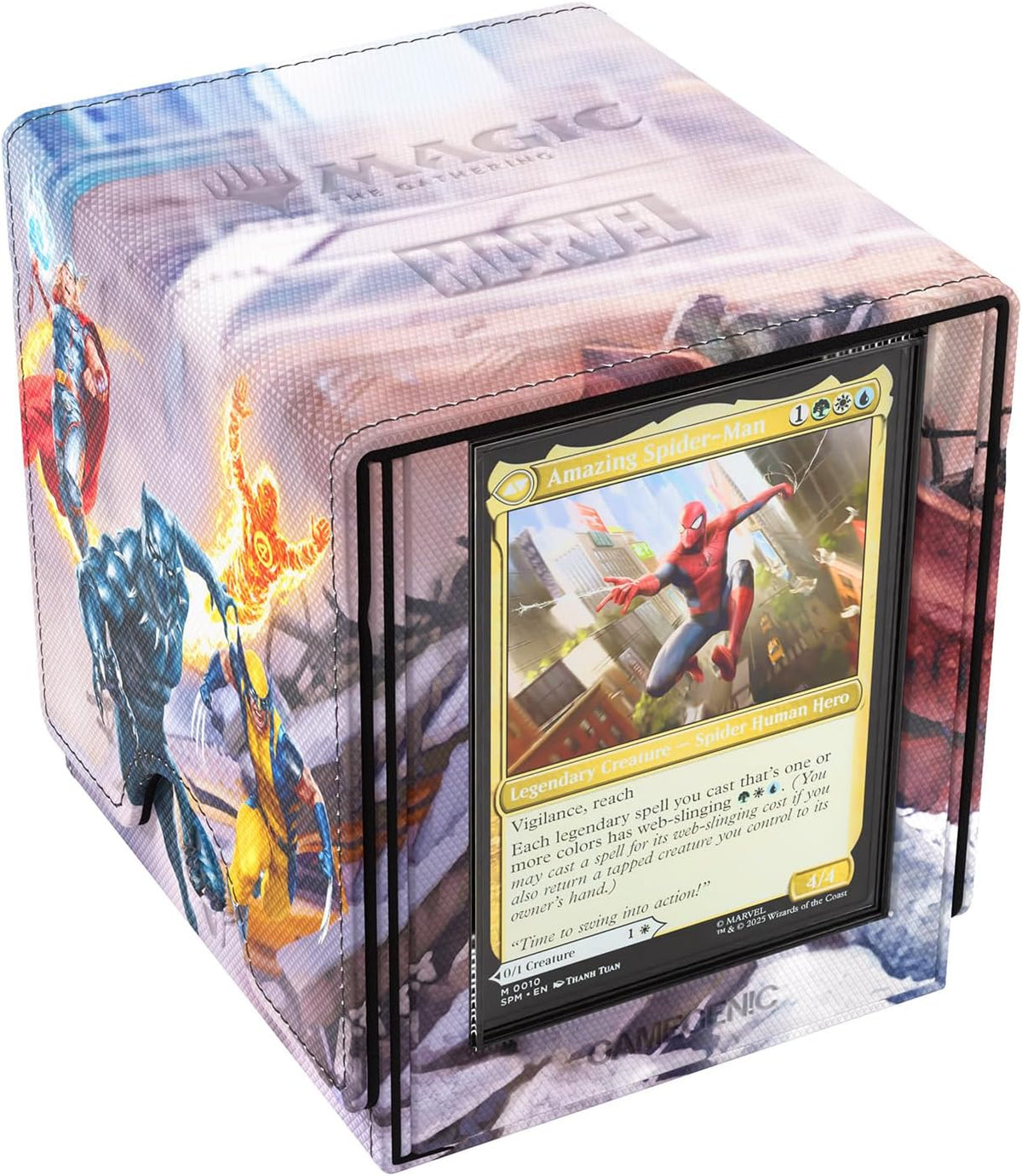 Gamegenic | Magic: The Gathering | Marvel Super Heroes Sidekick PRO 100+ XL - Marvel Super Heroes | Trading Card Game Accessory |Ages 13+