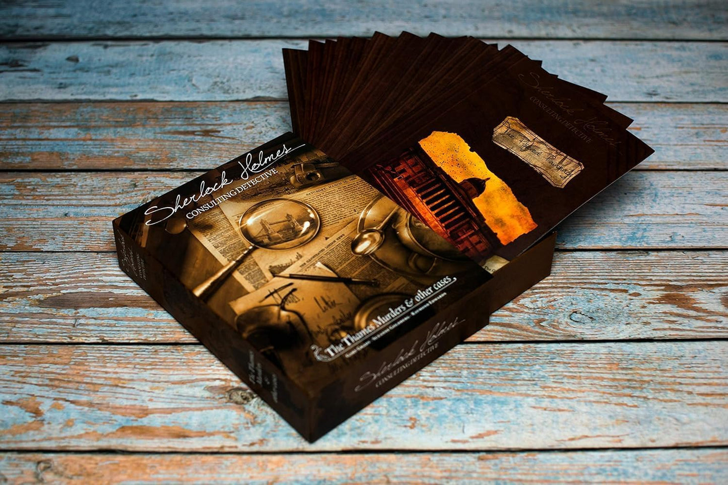 Asmodee | Sherlock Holmes Consulting Detective: The Thames Murders And Other Cases | Board Game | Ages 14+ | 1-8 Players | 60-120 Minutes Playing Time
