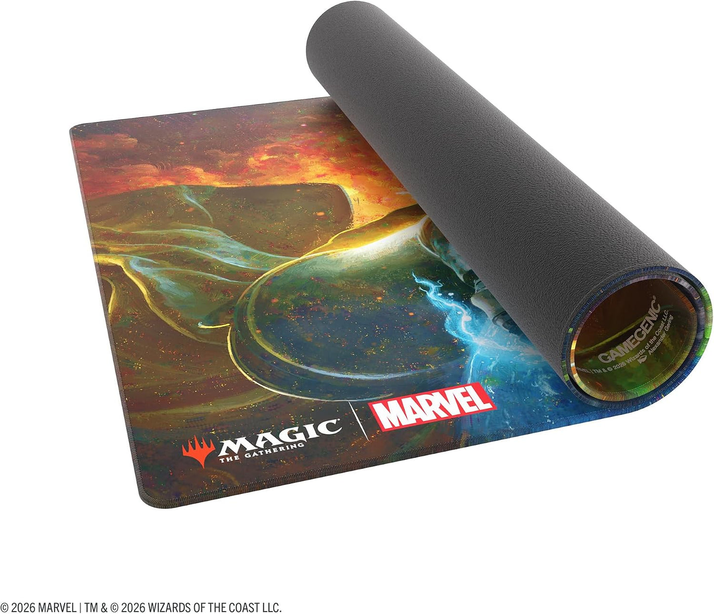 Gamegenic | Magic: The Gathering | Marvel Super Heroes Shiny Playmat - Doom Reigns Supreme | Trading Card Game Accessory | Ages 13+