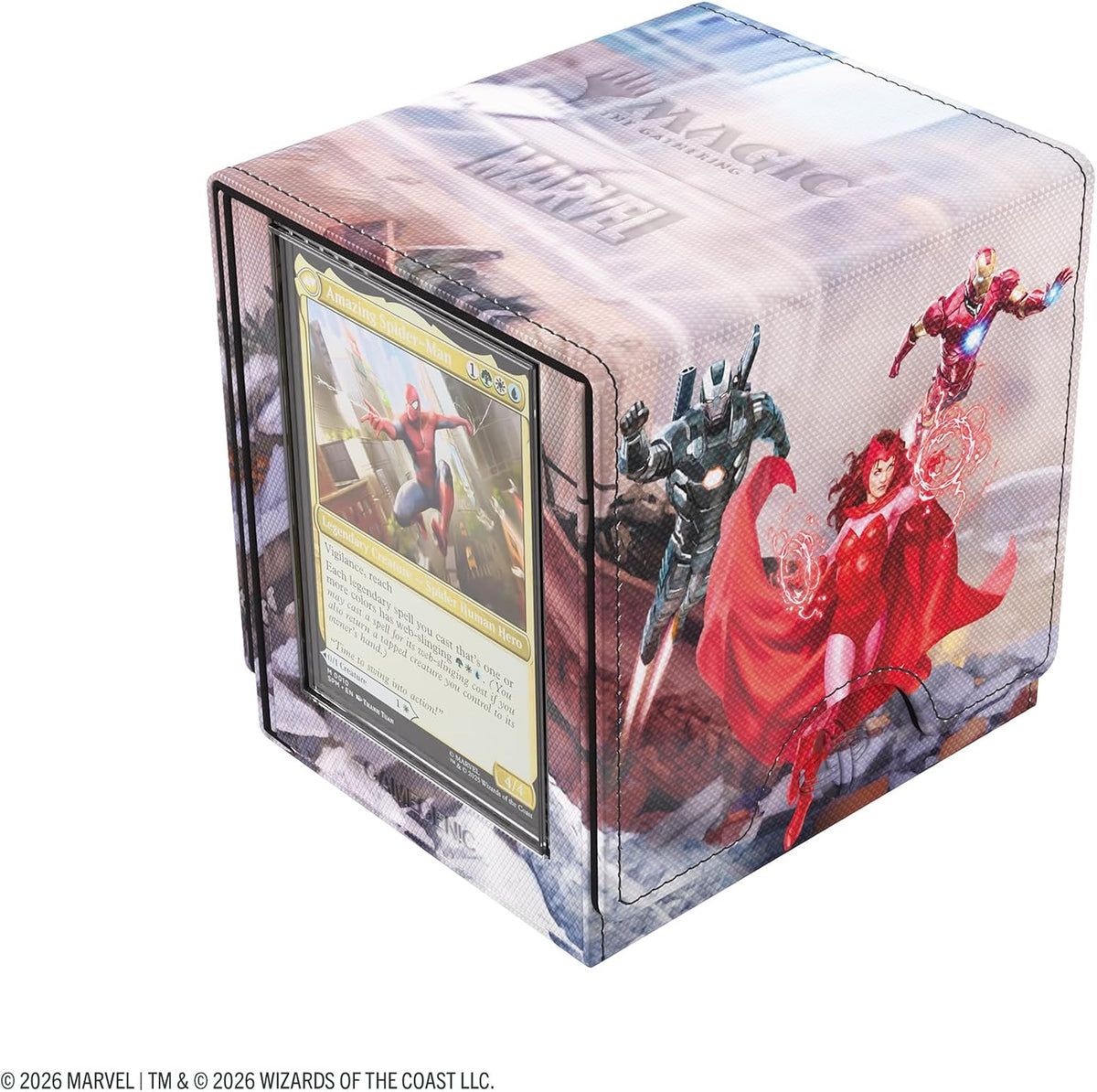 Gamegenic | Magic: The Gathering | Marvel Super Heroes Sidekick PRO 100+ XL - Marvel Super Heroes | Trading Card Game Accessory |Ages 13+