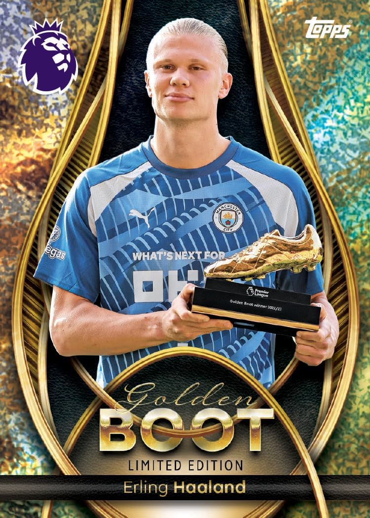 Topps Premier League 2026 - Debut Edition - Golden Boot Tin - contains 57 cards including 7 exclusive Golden Boot LE cards
