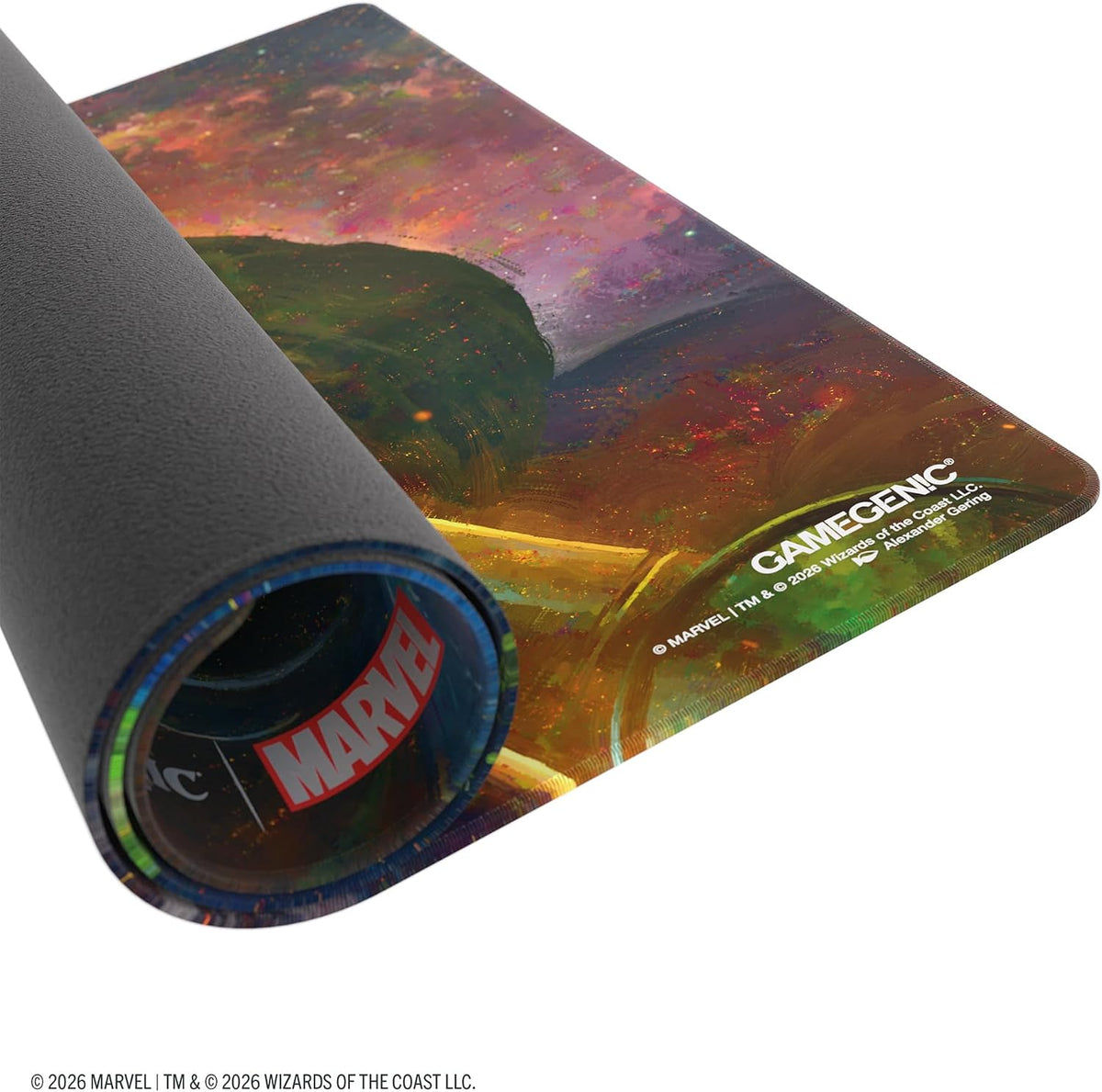 Gamegenic | Magic: The Gathering | Marvel Super Heroes Shiny Playmat - Doom Reigns Supreme | Trading Card Game Accessory | Ages 13+