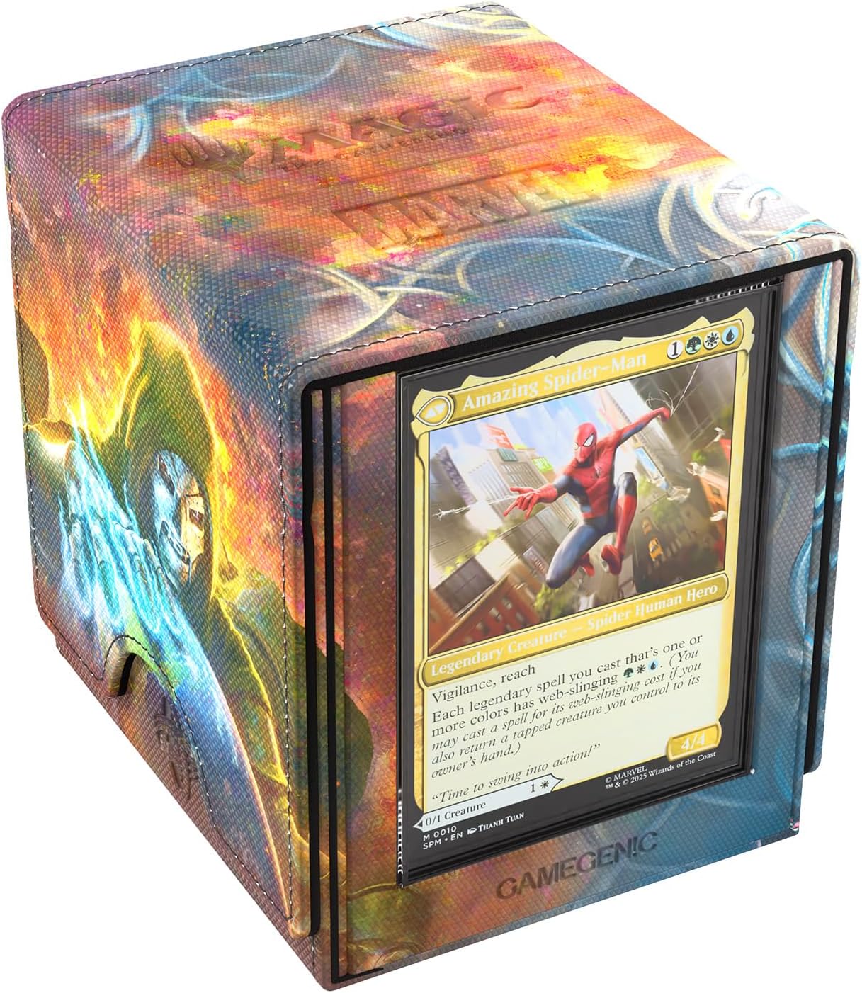 Gamegenic | Magic: The Gathering | Marvel Super Heroes Sidekick PRO 100+ XL - Doom Reigns Supreme | Trading Card Game Accessory | Ages 13+