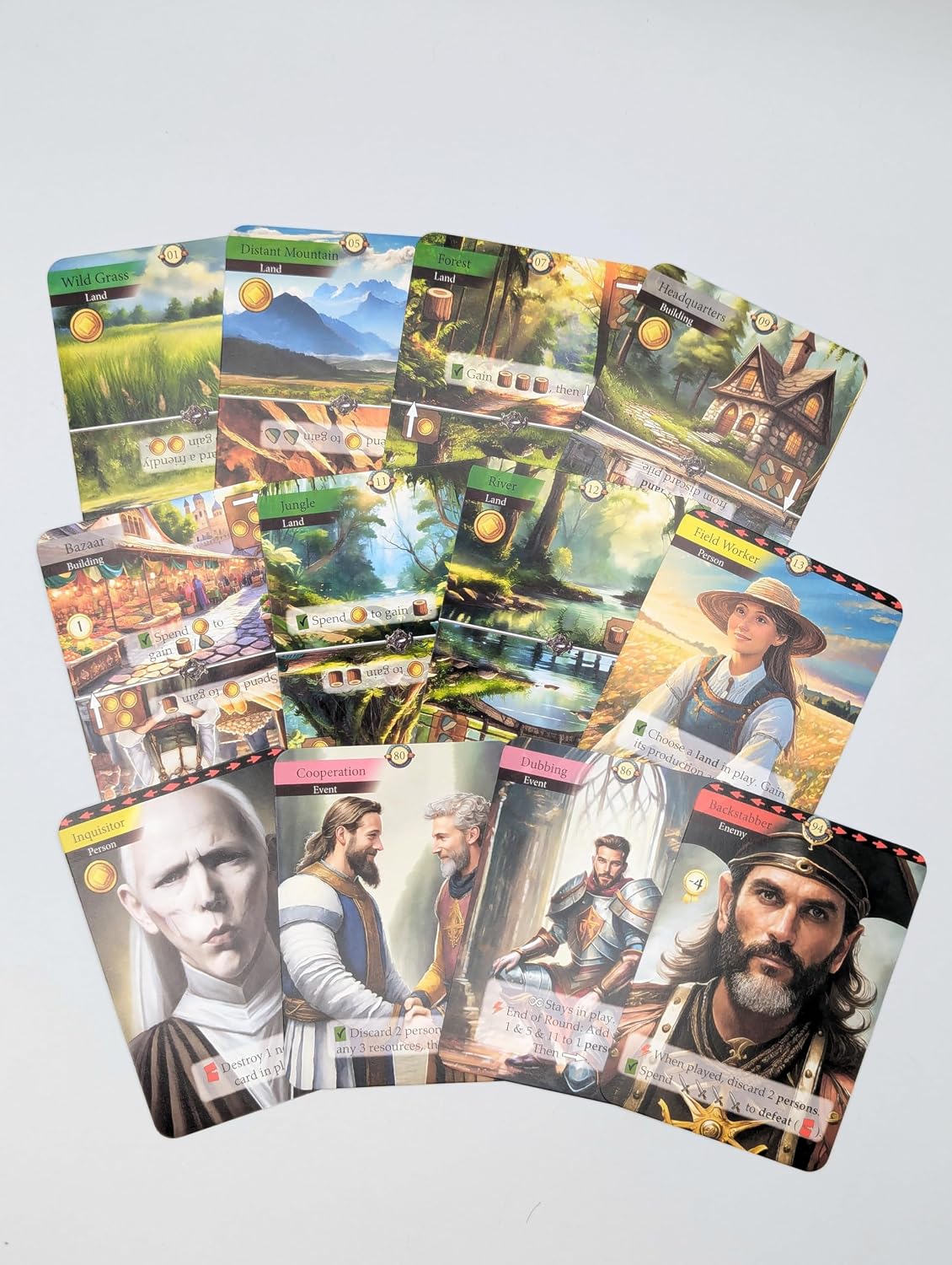 FryxGames Kingdom Legacy Feudal Kingdom Card Game/Boardgame (FN)