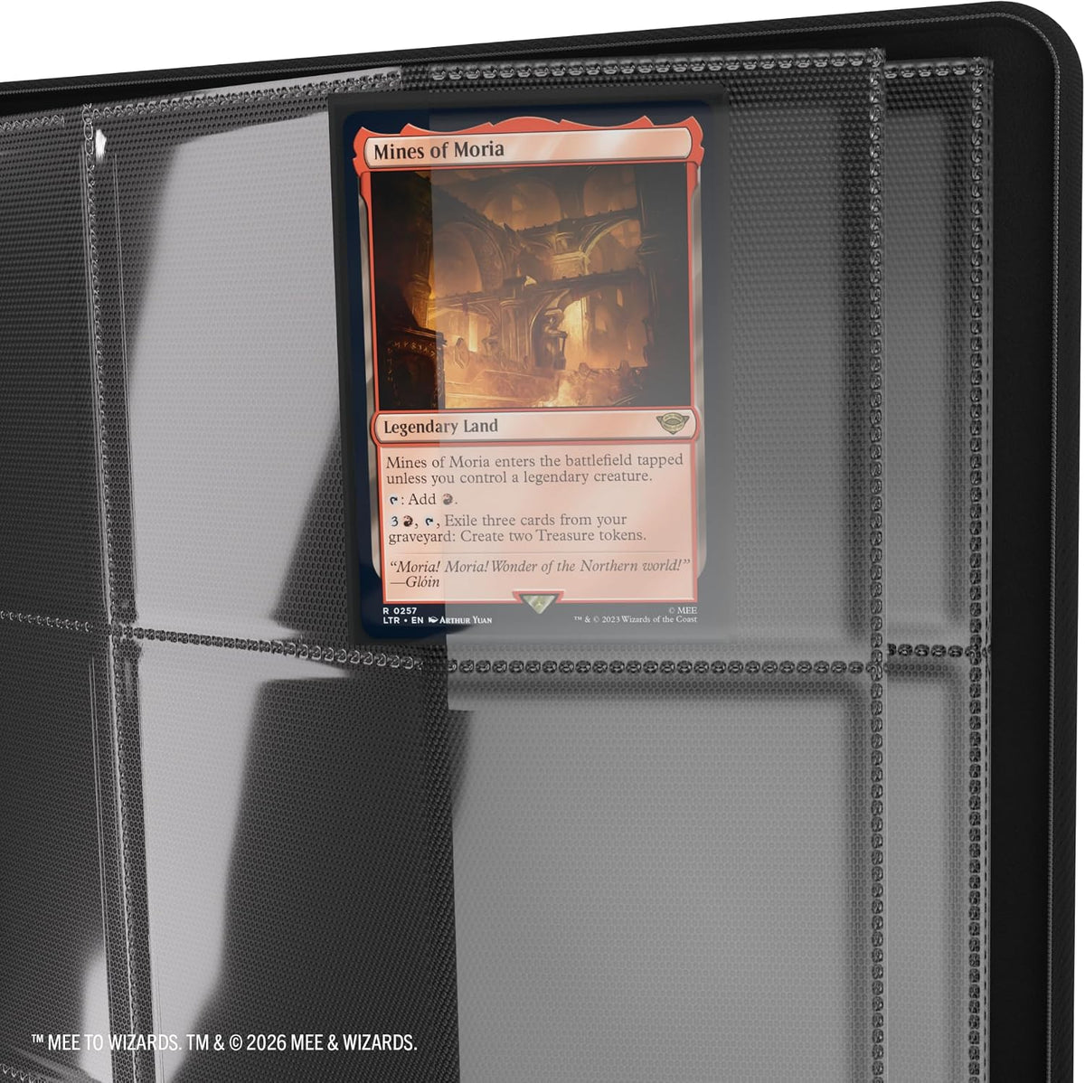 Gamegenic Magic: The Gathering | The Hobbit Reißverschluss-Album 18 Fächer – Zwerg 1 altes Design / Bösewicht 1 altes Design 2