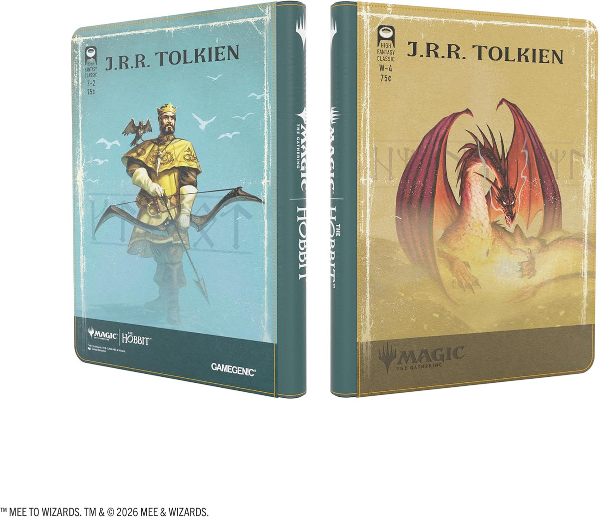 Gamegenic Magic: The Gathering | Der Hobbit Zip-Up-Album mit 18 Fächern – Schurke 1 Altes Design 3 Mensch 1