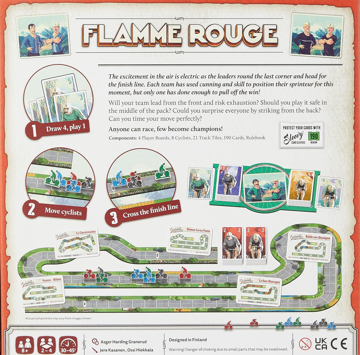 Lautapelit | Flamme Rouge | Board Game | Ages 8+ | 2-4 Players | 30-45 Minute Playing Time