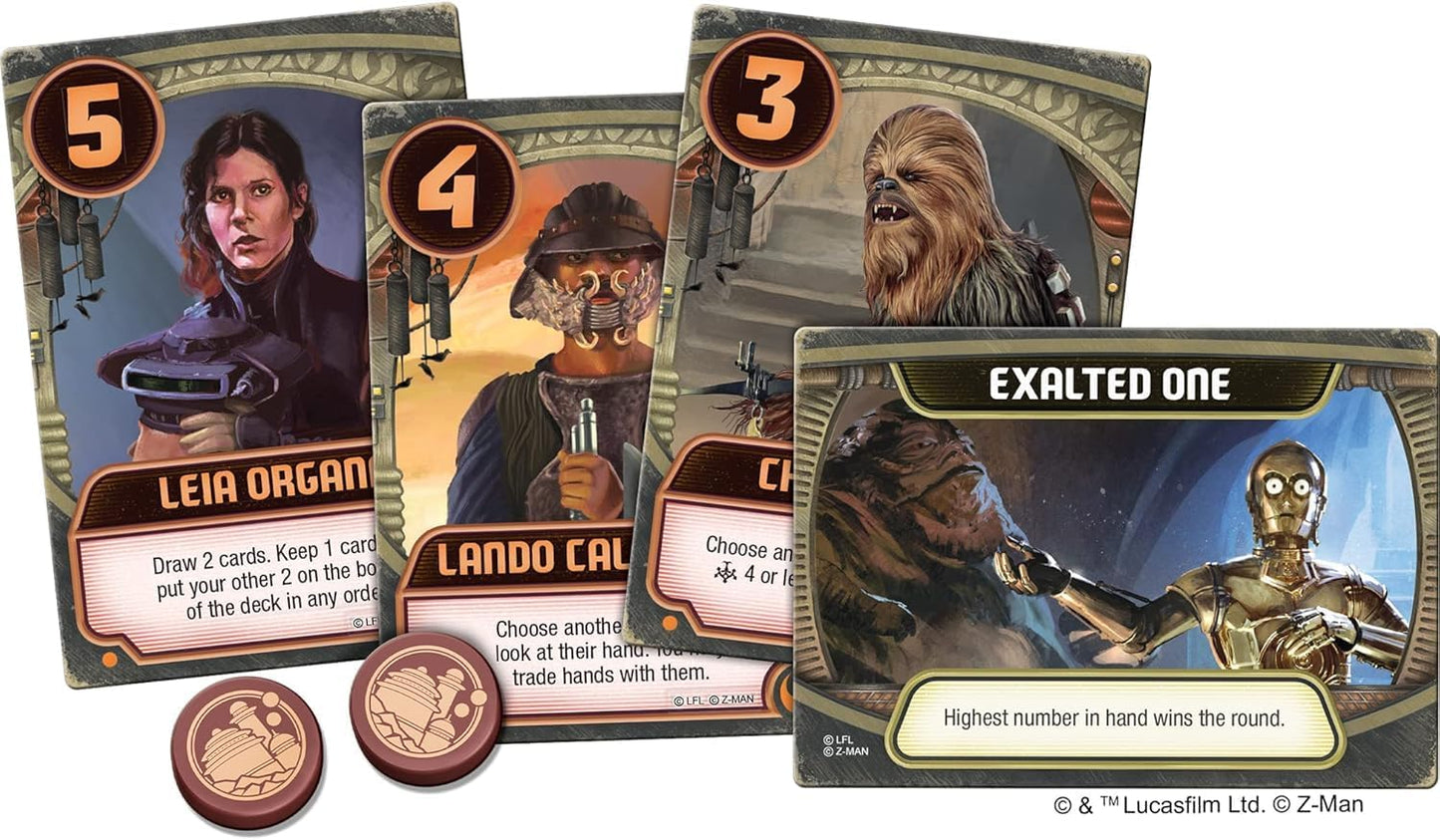 Asmodee Z-Man Games Atomic Mass Games Star Wars: Jabba's Palace - A Love Letter Game | Card Game | Ages 10+ | 2-6 Players | 20 Minutes Playing Time Multicolor ZLL03