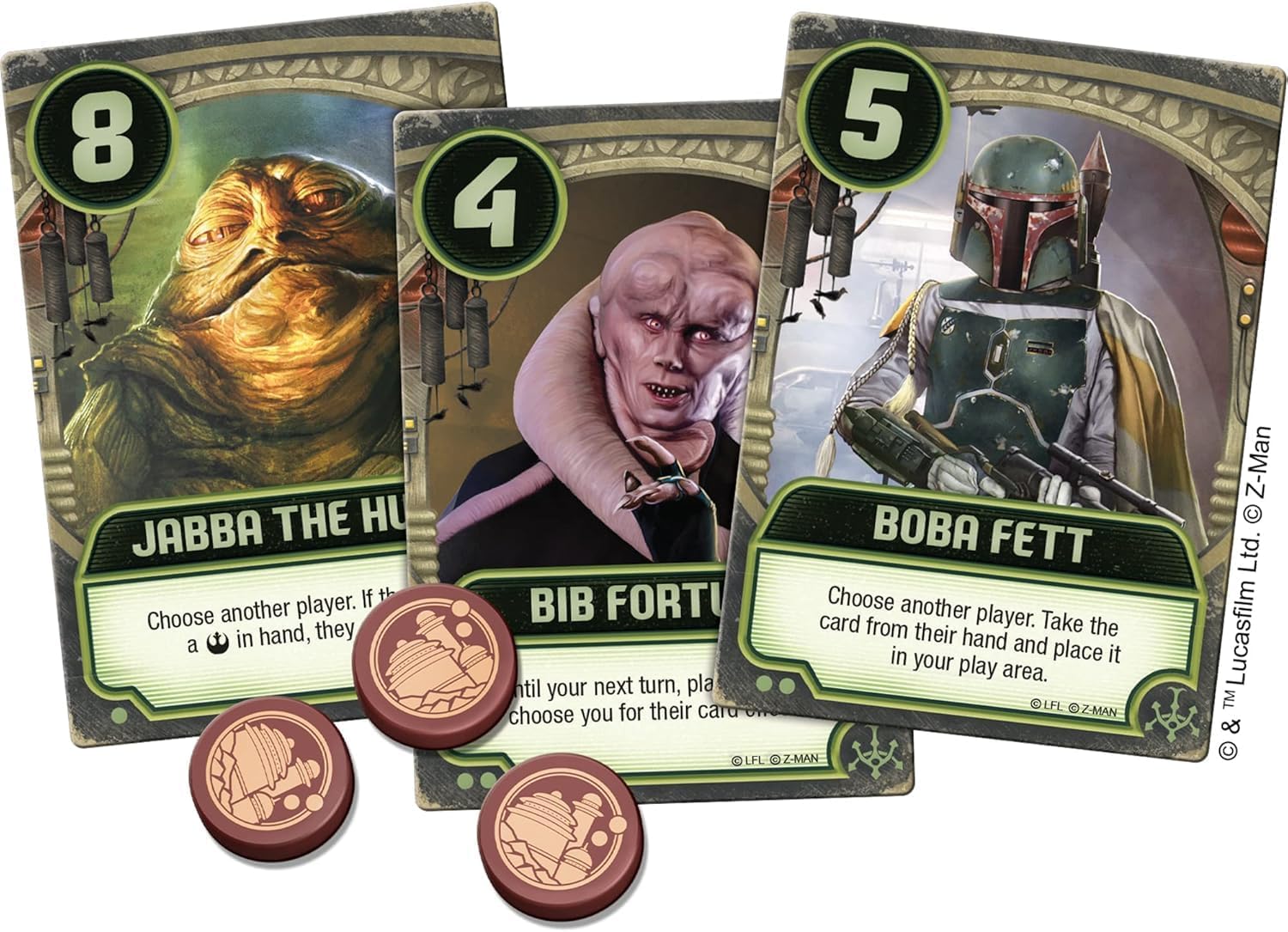 Asmodee Z-Man Games Atomic Mass Games Star Wars: Jabba's Palace - A Love Letter Game | Card Game | Ages 10+ | 2-6 Players | 20 Minutes Playing Time Multicolor ZLL03