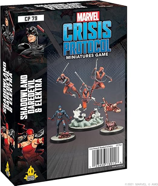 Atomic Mass Games Accessory Daredevil Captain America Marvel Crisis Protocol: Shadowland Elektra with Hand Ninjas-EN Various Character Packs