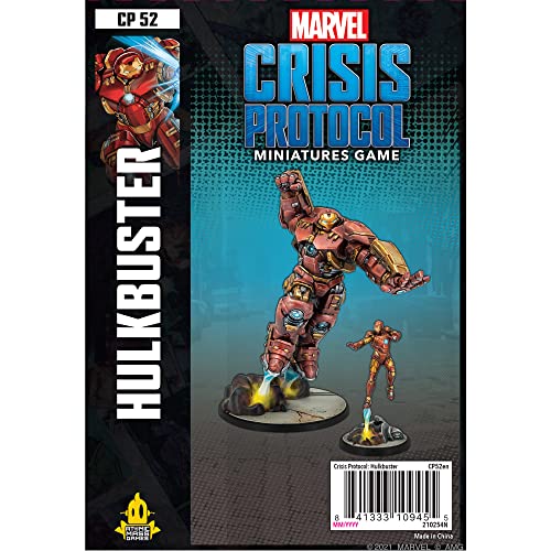 Atomic Mass Games | Hulkbuster: Marvel Crisis Protocol | Miniatures Game | Ages 14+ | 2 Players | 45 Minutes Playing Time