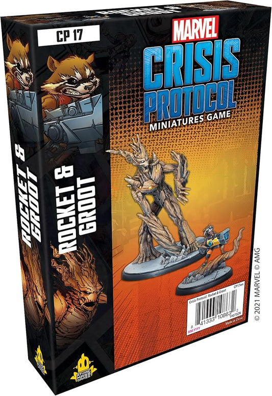 Atomic Mass Games | Marvel Crisis Protocol: Character Pack: Rocket and Groot | Miniatures Game