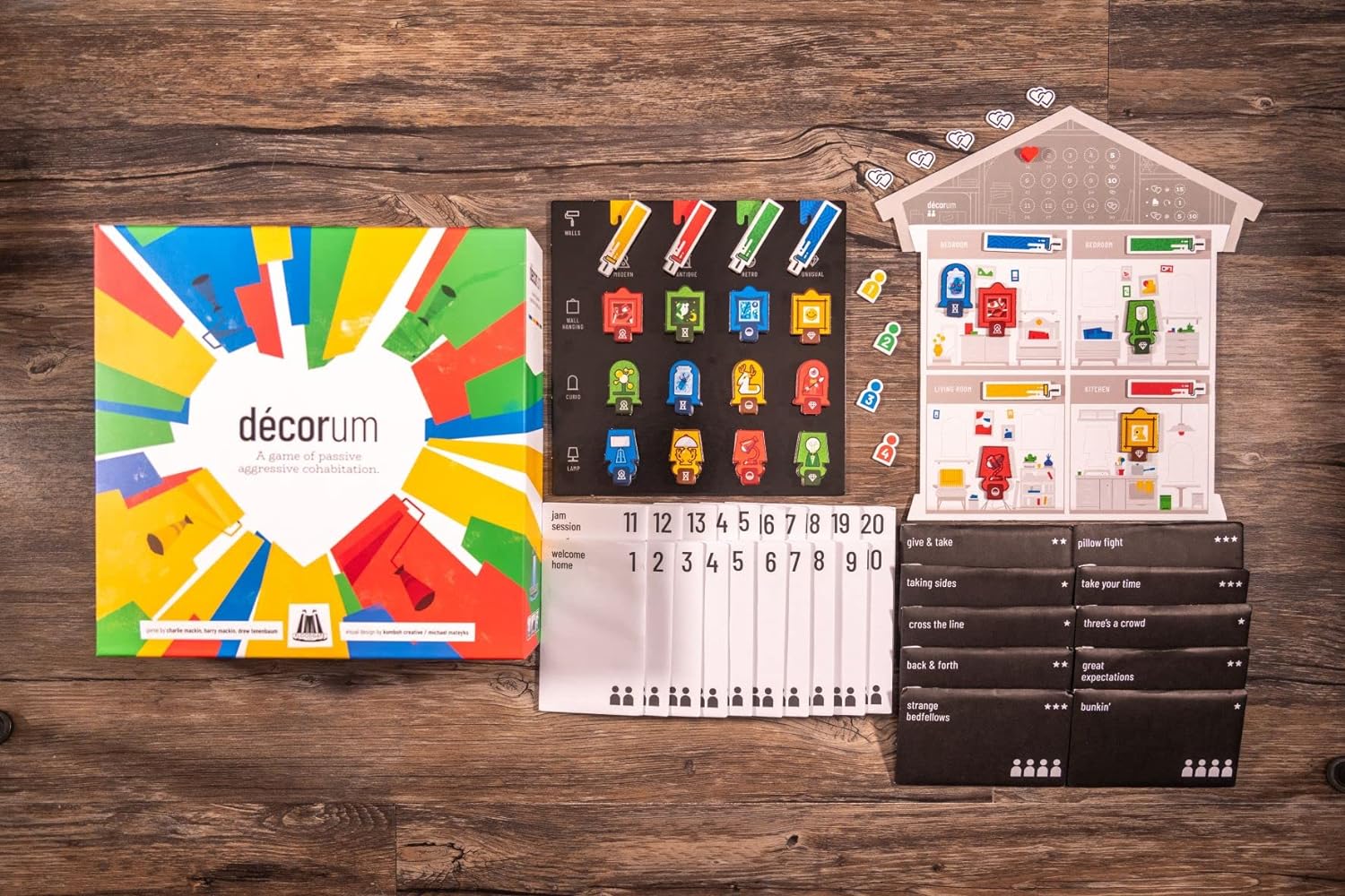 Decorum - A Board Game by Floodgate Games – 2-4 Players - Board Games for Family – 30-45 Minutes of Gameplay - Games for Family Game Night - for Teens and Adults Ages 14+ - English Version