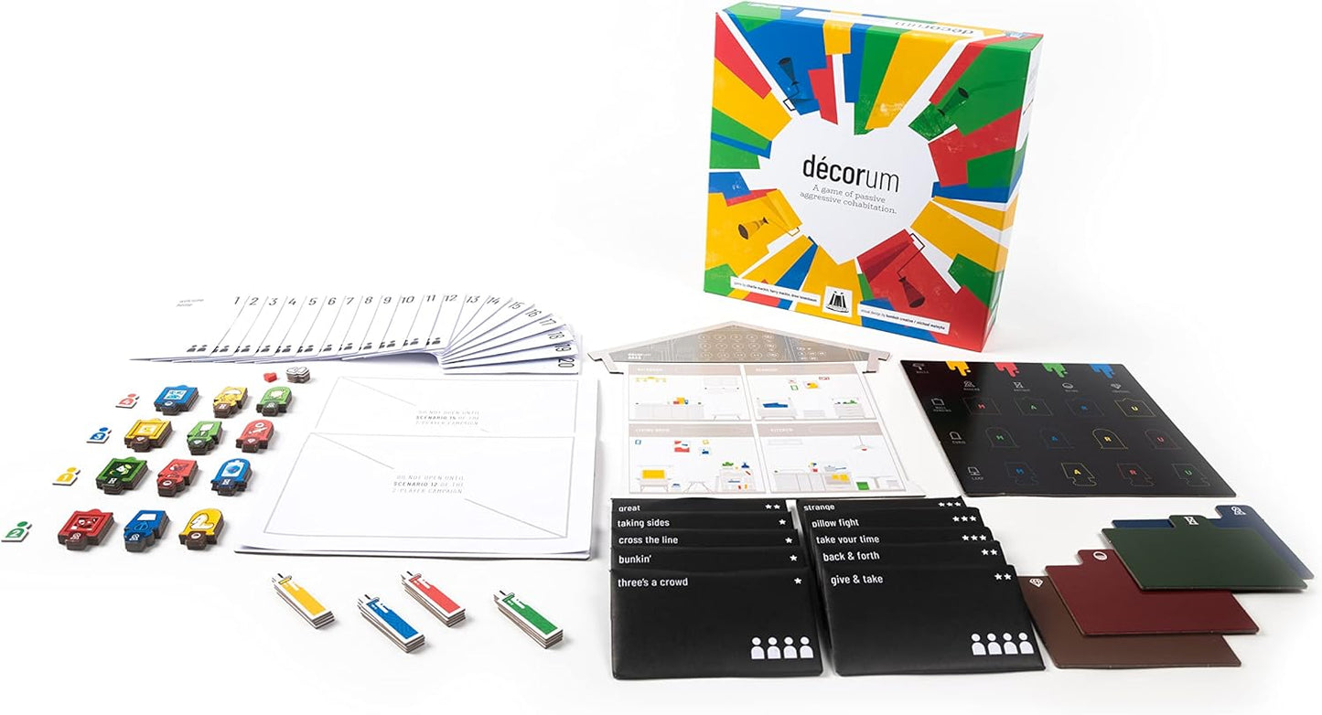 Decorum - A Board Game by Floodgate Games – 2-4 Players - Board Games for Family – 30-45 Minutes of Gameplay - Games for Family Game Night - for Teens and Adults Ages 14+ - English Version