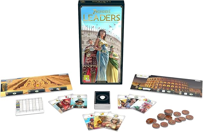 Repos Production, 7 Wonders 2. Edition: Anführer-Erweiterung, Brettspiel, ab 10 Jahren, 3 bis 7 Spieler, Spieldauer 30 Minuten