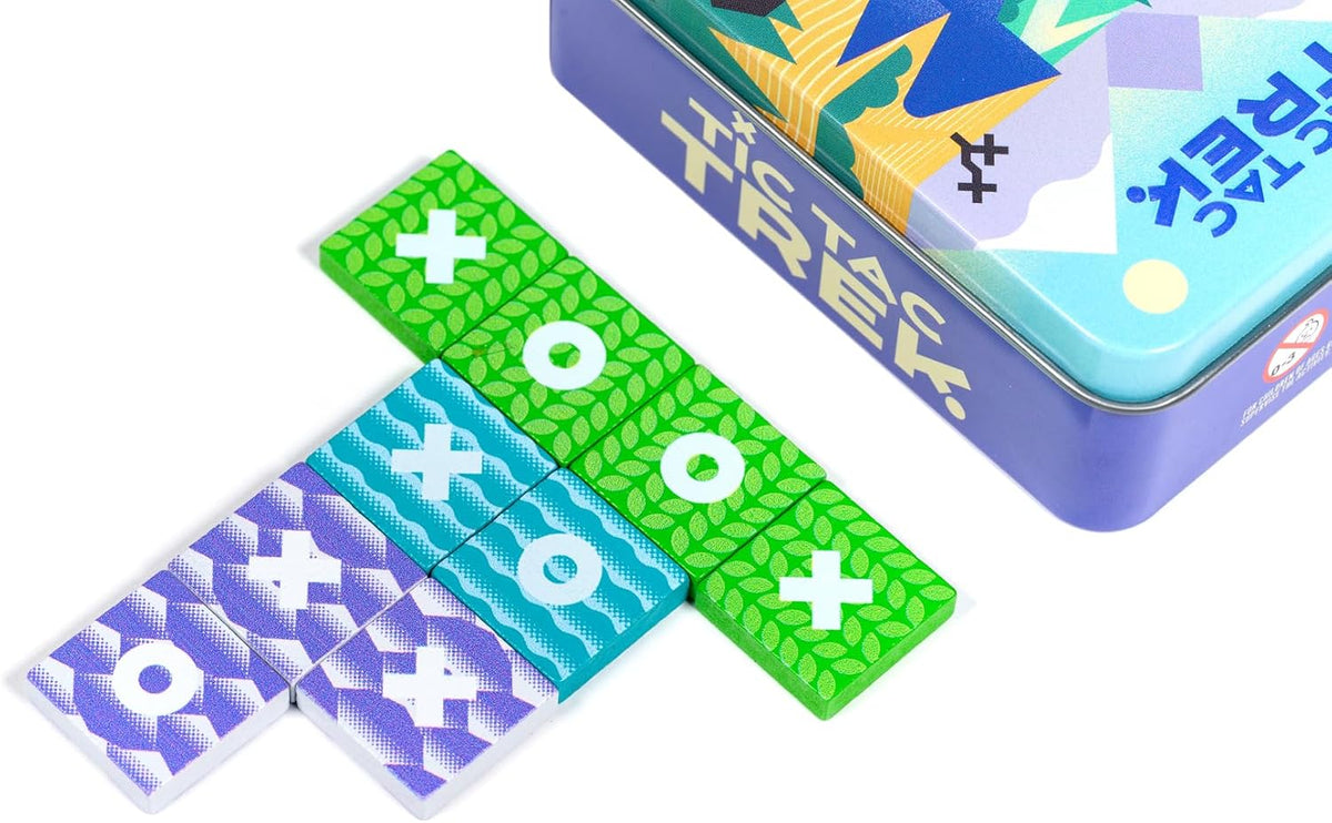 Tic Tac Trek By Alley Cat Games Ages 8+ | 2 Player Game | Tic Tac Toe Exploration Tin Game | Four In A Row Game | Travel Game
