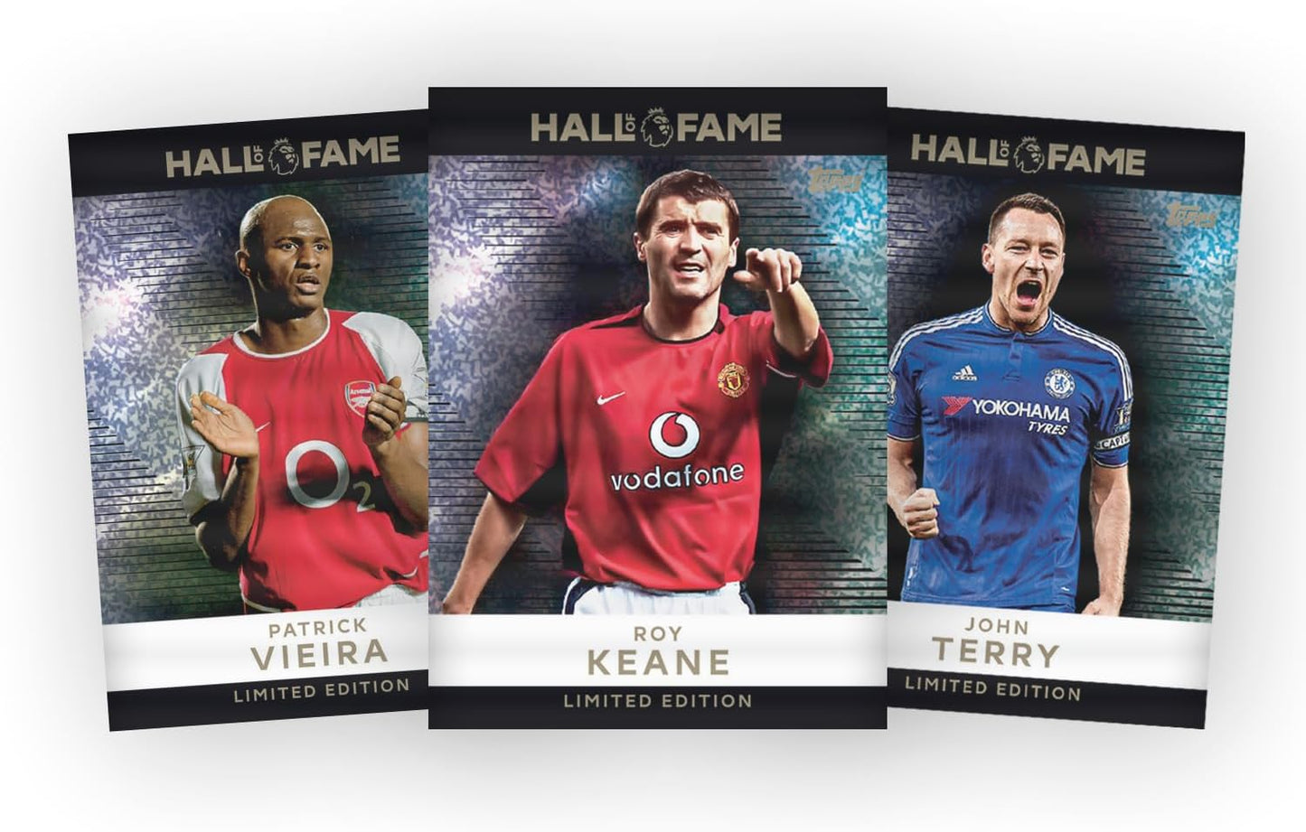 Topps Premier League 2026 - Debut Edition - Hall of Fame Super Tin #3. Contains 50 cards plus 3 Hall of Fame LE cards.