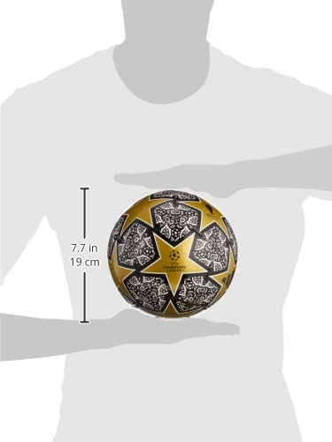 Adidas Football Ball Champions League - Gold, Black & White Star Design | Size 5