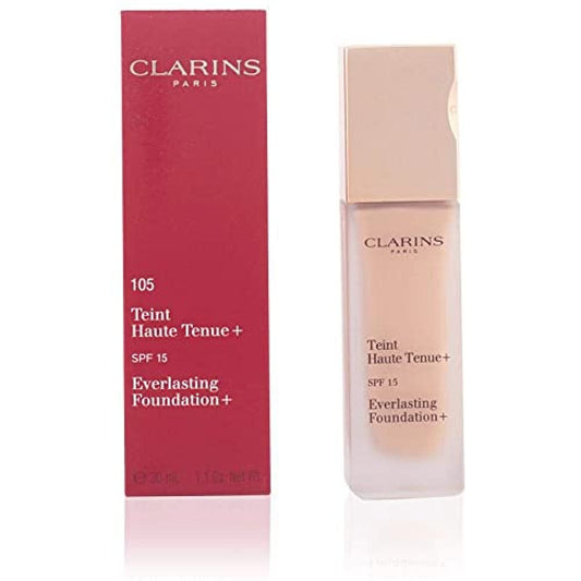 Clarins Everlasting Foundation+, Shade: No. 109 Wheat, SPF 15, 30ml