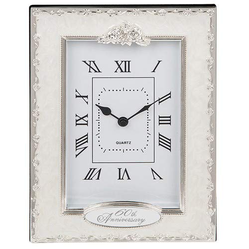 Diamond Wedding - 60th Anniversary Celebration Clock by Shudehill Giftware