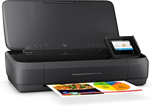 HP Printer Officejet 250 Wireless Inkjet Multifunction Colour & Scanner/Copier, Black