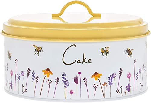 Lesser & Pavey Busy Bees Round Baking and Cake Cookie Tins for Special Occasions and Holidays - Keep Your Baked Goods Fresh and Stylishly Stored
