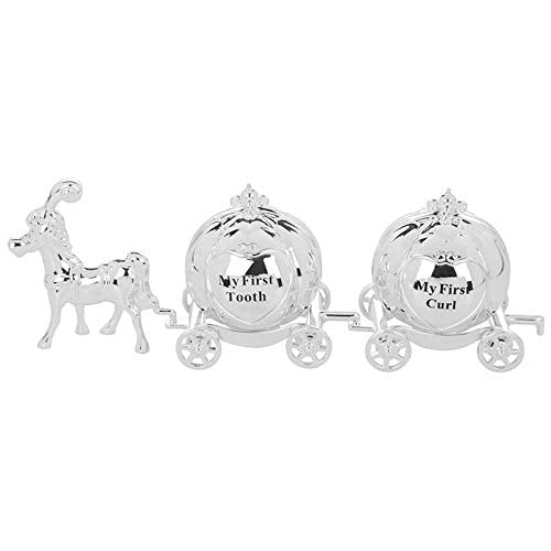 My First Tooth and Curl Mini Cinderella Carriage - The Perfect Christening, birthday or Xmas Gift
