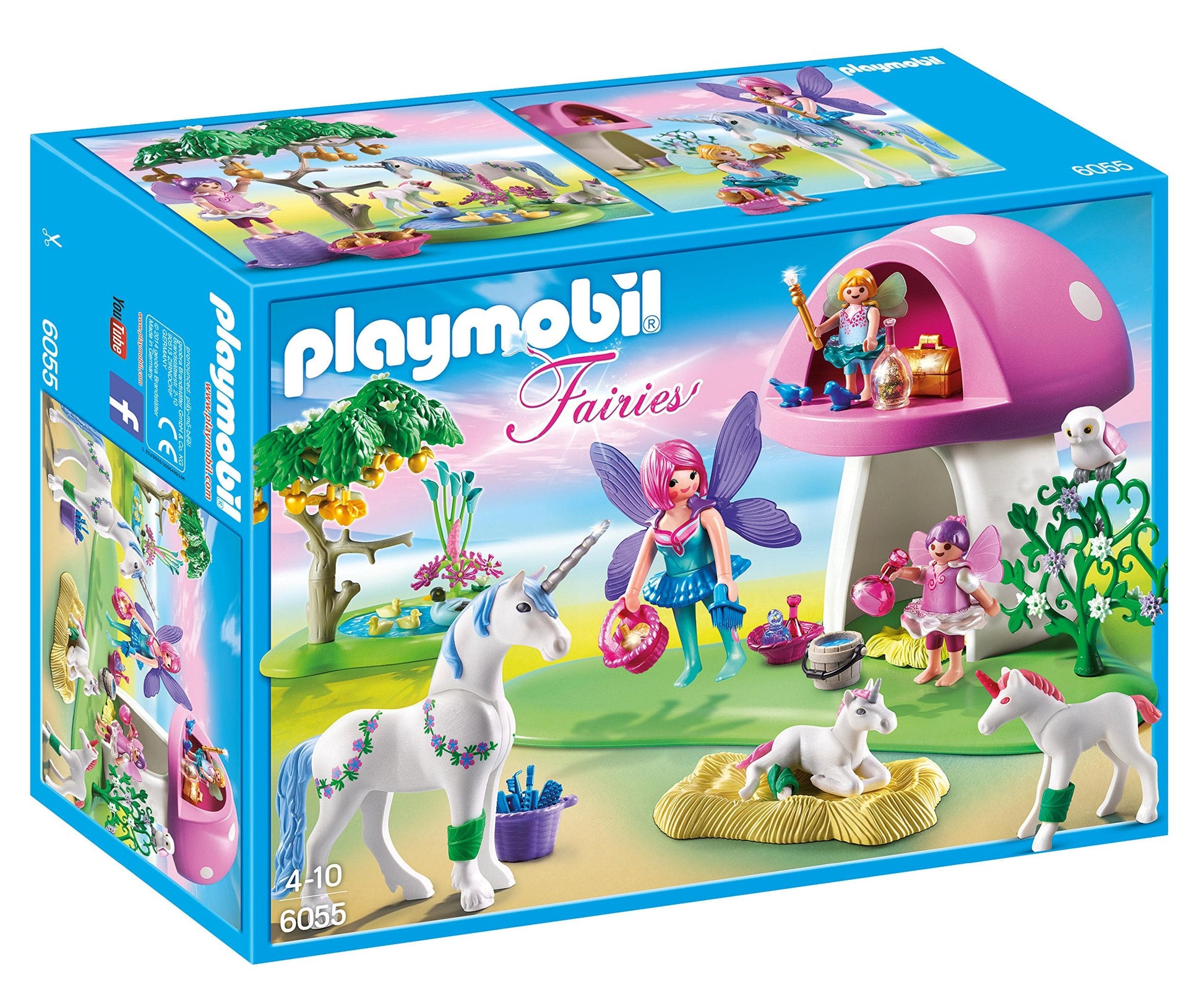 Playmobil 6055 Fairies, Unicorns and Toadstool playset