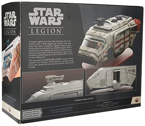Atomic Mass Games | Star Wars Legion: Rebel Expansions: A-A5 Speeder Truck | Unit Expansion | Miniatures Game | Ages 14+ | 2 Players | 90 Minutes Playing Time