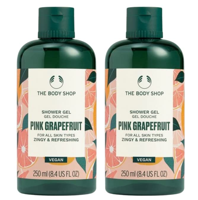 The Body Shop Pink Grapefruit Vegan Shower Gel 250ml - 2 Pack