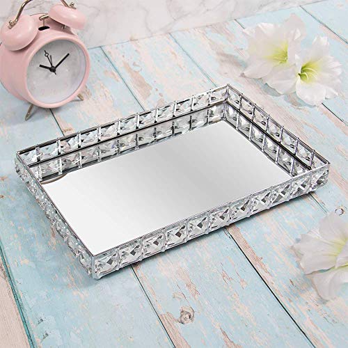 The Leonardo Collection Crystal Design Silver Tray - Elegant and Versatile